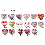 18 Inches Love/Heartshape/Valentine Foil Balloon (DCBA-044)