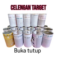 Celengan Target Viral Buka Tutup