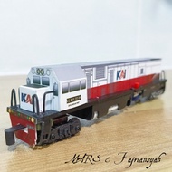 [att] Mainan Miniatur Kereta Api Lokomotif Cc 201 rangkaian Gerbong