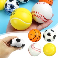 Soft Squishy Squeeze Ball Basketball Football Baseball Toy Decompression Ball D9C6