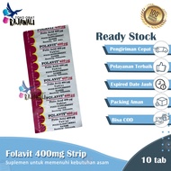 Folavit 400mg folic acid folic acid perstrip 10 Tabs