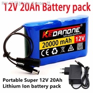 Original NEW Portable Super 12V 20000mah Battery Rechargeable Lithium Ion Battery Pack Capacity DC 1