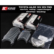 KING Bearing TOYOTA 4AGE 16V 4AGZE Supercharged 20V Silvertop Blacktop for AE92 AE101 AE111 Corolla GT GT-Z Levin Trueno