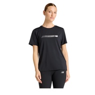 Áo Thun New Balance Linear Circle Performance Womens - Black