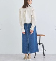 JAPAN Earth Music and ecology denim skirt 直身牛仔裙