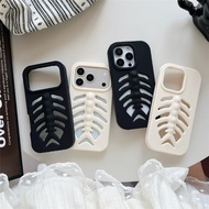 For iPhone17promax Phone Case 17pro 16pro 16 Hollow Fish-shaped Phone Case