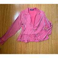 Pink Shirt Sequin Fabric Bust 36