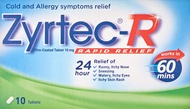 【mobileaid】【Zyrtec】Zyrtec-R 10 Tablets 【LOCAL SG DELIVERY】