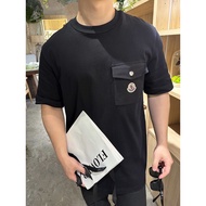 MONCLER Counter Version Short-Sleeved T-Shirt Couple Style Inner Match Street Wear 2025 Autumn Japan