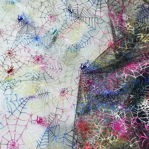 2 Yard Black/Red Mesh Fabric 1.5m Wide for DIY Costume Wedding Dress Elegant Vintage Style Easy to S