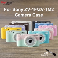 ซิลิโคนเคสสำหรับ Sony ZV-1 Mark II ZV1M2อ่อนกล้องกระเป๋าสำหรับ Sony ZV-1F ZV1F กล้องถ่ายรูปวีล็อกกรอบป้องกันฝาครอบป้องกัน