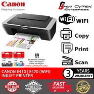 CANON E410 Ink Efficient All-In-One Printer - Print/Scan/Copy | CANON E470 Ink Efficient All-In-One 