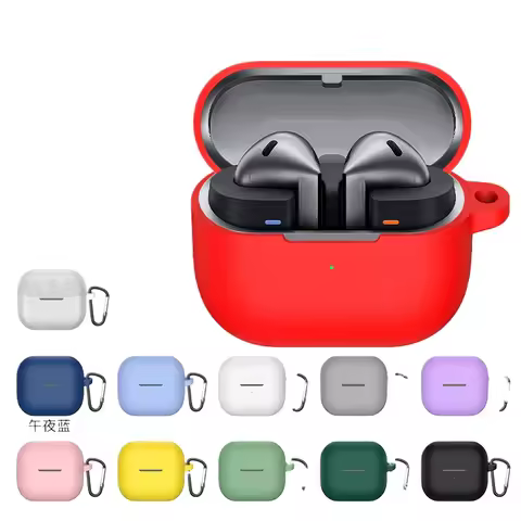 Silicone Earphone Case for Samsung Galaxy Buds 3 Pro/Buds 3 FE/Buds3 with Buckle Cases for Galaxy Bu