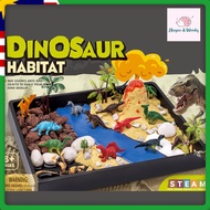 STEAM Toys DIY Build Your Own Dinosaur Habitat Slime Art & Craft Geology Science Experiment STEM Toy