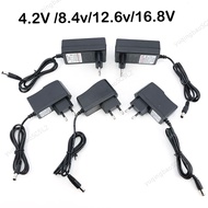 AC to DC 4.2v 0.5A 2A 8.4v 12.6v 16.8v 1A 2A 2000ma Adapter Power Supply Charger plug for Drill Driv