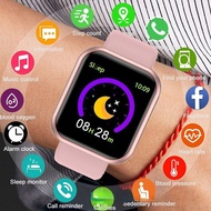 POSHI New Smart Digital Watch Heart Rate Fitness Tracker Color Touch Screen Smartwatch Women Waterproof Sport Watch