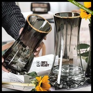 Flower Vase - Transparent Aesthetic Flower Vase/ Interior Decoration Flower Vase/ Glass Flower Vase/