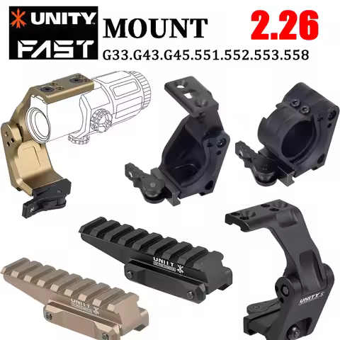 Tactical Unity 2.26" Mount 558 G33 G43 G45 Scope Unity Mounts 2.26" Optical Height FTC 3X 5x Magnifi