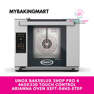 Mybakingmart | Unox BAKERLUX SHOP.Pro™️ TOUCH Electric 4 460x330 / Arianna Touch Screen Oven XEFT-04HS-ETDP