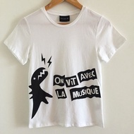 Summer Style agnes b.sport Small b Pure Cotton Short-Sleeved T-Shirt Dinosaur Print LOGO Couple Wear