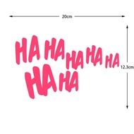 Hahaha Clown Laughing Art Bumper Stickers Scratch Cover Personality Creative Car Bumper Helmet Car S