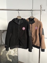 CANADA GOOSE 加拿大鵝搖粒絨外套 Logo字母刺繡外套男女同款情侶裝