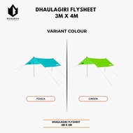 TENDA [DAKIDAKU] Flysheet Vanteli 3x4m - Ultralight 3M X 4M Flysheet - Waterproof Tent Protector