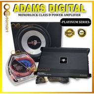 Adams Digital Set 2 Channel MonoBlock Amplifier 12 Inch Woofer With Box Adams Digital 2ch mono block
