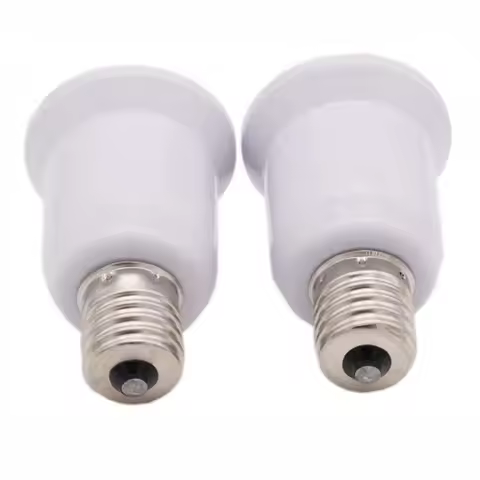 Socket E17 to E27 LED Halogen CFL Light Bulb Lamp Adapter