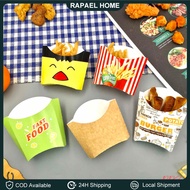 50pcs Mc Donald's Style Fries Holder Snack French Fries Holder with Printed Design