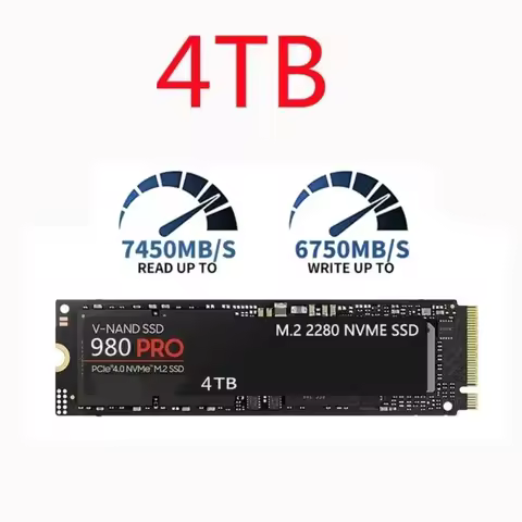Internal M.2 NVMe SSD 980Pro PCIe Gen4.0 X4 TLC 3D NAND 1TB 2TB 4TB 8TB 2280 Gaming Drive For PS5 PC
