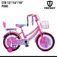 Sepeda Anak Mini Perempuan 18 Inch Trendy