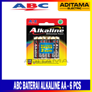 BATERAI ABC ALKALINE AA/A2- 6Pcs BATTERY ABC ALKALINE AA-6Pcs