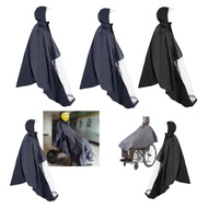 [Finevips1] Wheelchair Travel Adjustable Wheelchair Rain Cover Lightweight Rain Protection Cape for 