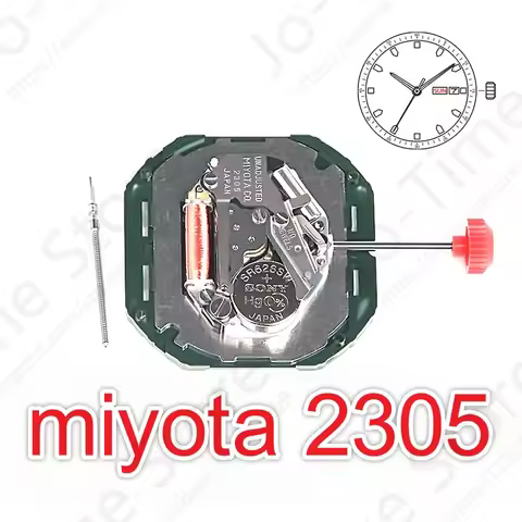 Miyota 2305 Standard Quartz Movement Day-Date Display Japan Origin Spain And English 2305-20A