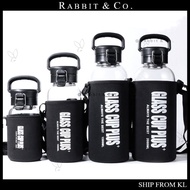 R&C Borosilicate Glass Bottle Big Size 1500ml/2000ml/2500ml 现货 高硼硅玻璃水瓶大容量1500m/ 2000ml/ 2500ml