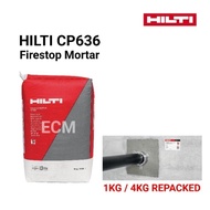 HILTI CP 636 FIRESTOP MORTAR (1KG / 4KG REPACKED) PREVENT FIRE AND SMOKE FROM SPREADING THROUGH LARG