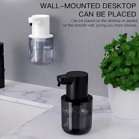 400ml Automatic Sensor Soap Dispenser Rechargeable Hand Sanitizer Dispenser Wall Mounted Bathroom El