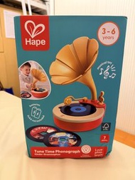 ❤️【全新連盒】Hape 兒童木製留聲機音樂玩具 Tune Time Phonograph[平售]送禮自用❤️