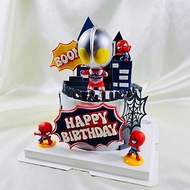 奧特曼 蜘蛛人 生日蛋糕 造型 客製 卡通 翻糖 滿周歲 6吋 面交