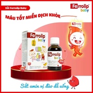 Sắt cho bé FERROLIP BABY sắt hữu cơ dạng siro nhỏ giọt nhập khẩu Italya vị đào bổ sung sắt tối đa ch