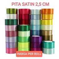 1 inch satin ribbon | 2.5cm satin ribbon | Satin ribbon per roll | Satin Ribbon