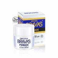 Pomade Bravas Brilliantine LINE BLUE Original BPOM Minyak Rambut Penata