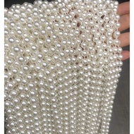 1M Decorative plastic pearl string, wedding bouquet, shiny, plastic bead string