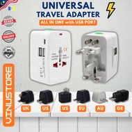 Universal Travel Adapter Adaptor China Plug 2 Pin to 3 Pin Plug converter UK US EU CN AU Germany