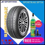 165/65R14 4PLY SPORTRAK SP716 TUBELESS TIRE FOR CARS WITH FREE TIRE SEALANT &amp; TIRE VALVE