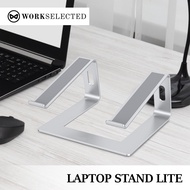 WORK SELECTED Laptop Stand Lite – Minimal & Lightweight (Silver)