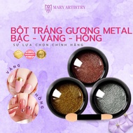 [Buy 5 Get 1 Free] Metal Metallic MCB Mirror Powder - Gold, Pink, Silver - 0.5g