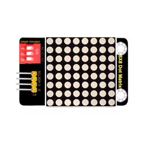 Keyestudio 8*8 LED Dot Matrix Module I2C Address Select for Arduino DIY Projects HT16K33 Chip 4Pin h
