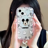 Photo frame airbag case for iphone 14promax 11 13 12 7Plus X XS Max cute mickey minnie cover